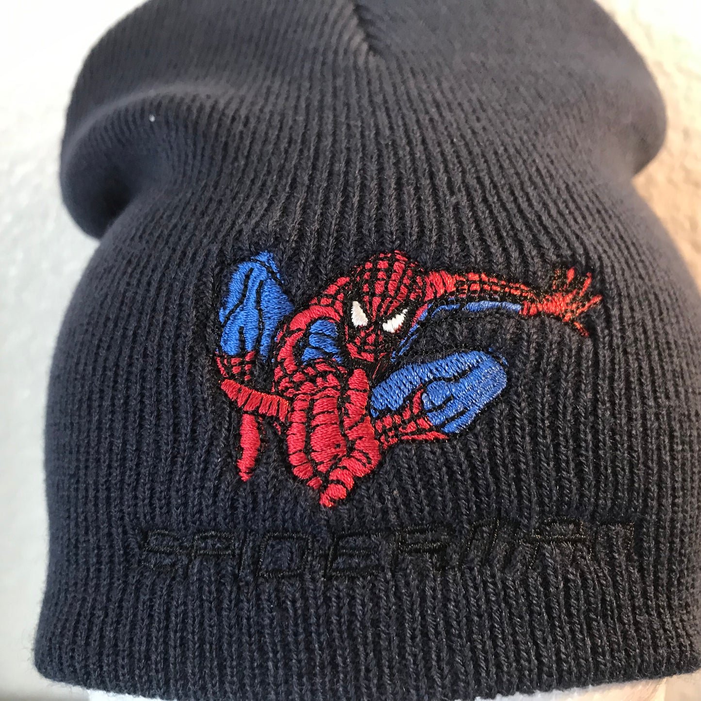 Spiderman Skull cap Beanie Embroidered