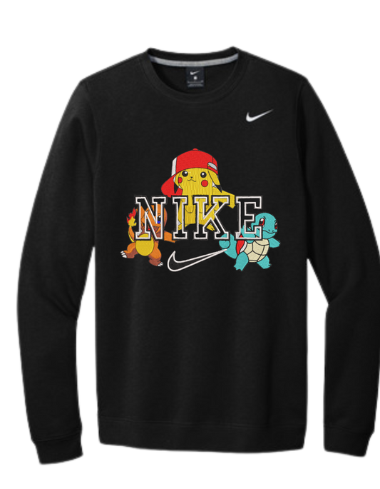Pokemon Nike Sweater Embroidery