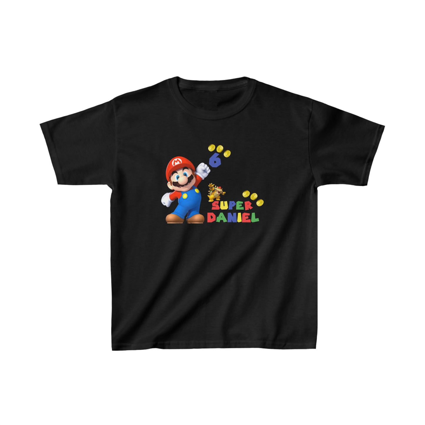 Kids Super Mario Personalized T Shirt