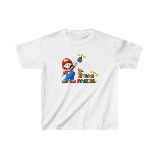 Kids Super Mario Personalized T Shirt