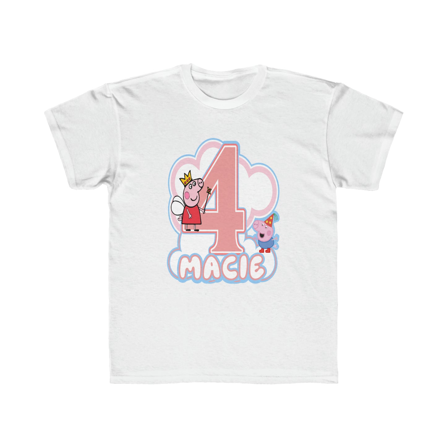 Kids Peppa Pig Birthday Personalized T Shirt