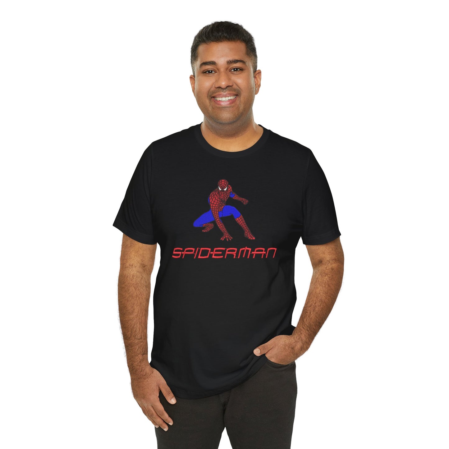 Spiderman Embroidery T Shirt