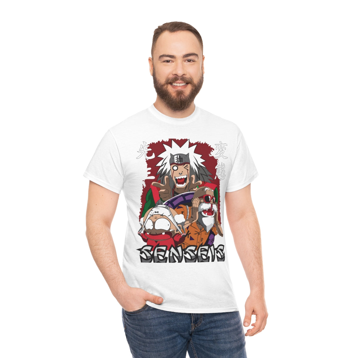 Anime perv mash up Unisex Heavy Cotton Tee