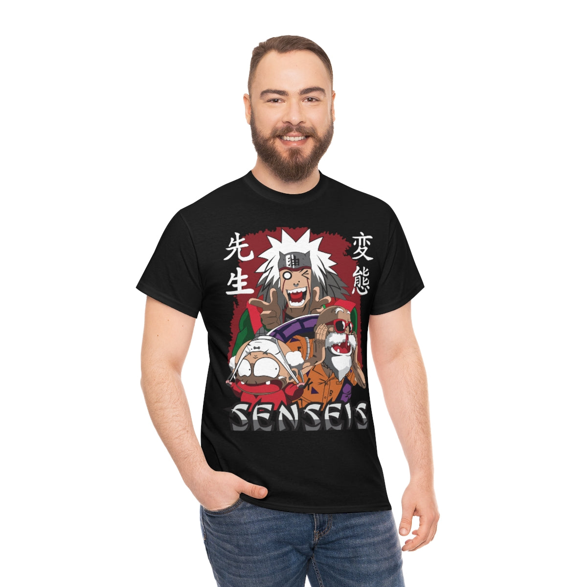 Anime perv mash up Unisex Heavy Cotton Tee