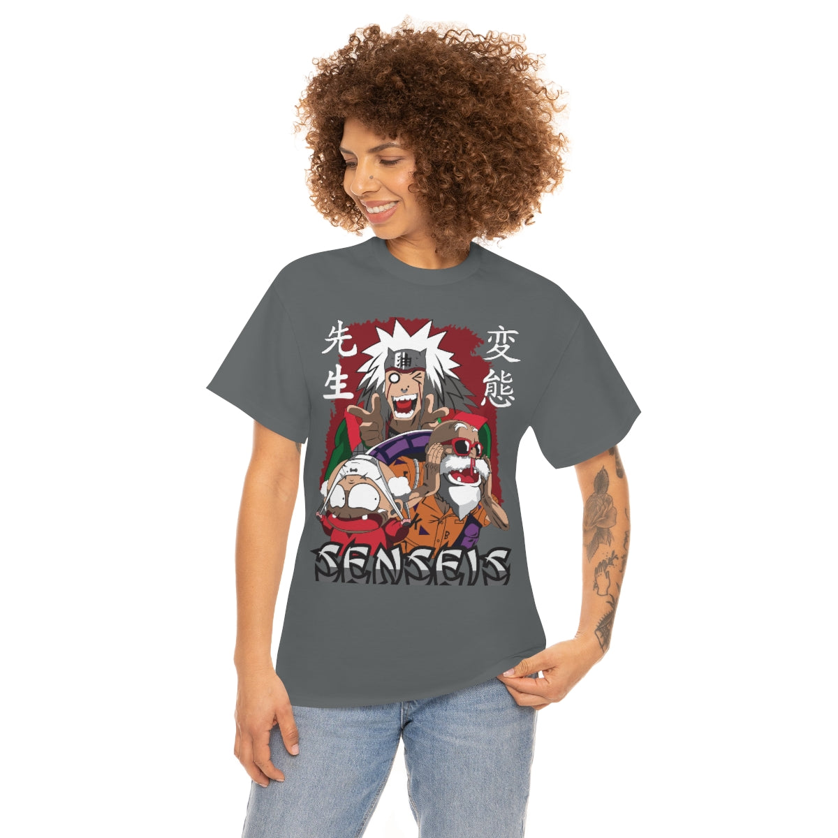 Anime perv mash up Unisex Heavy Cotton Tee