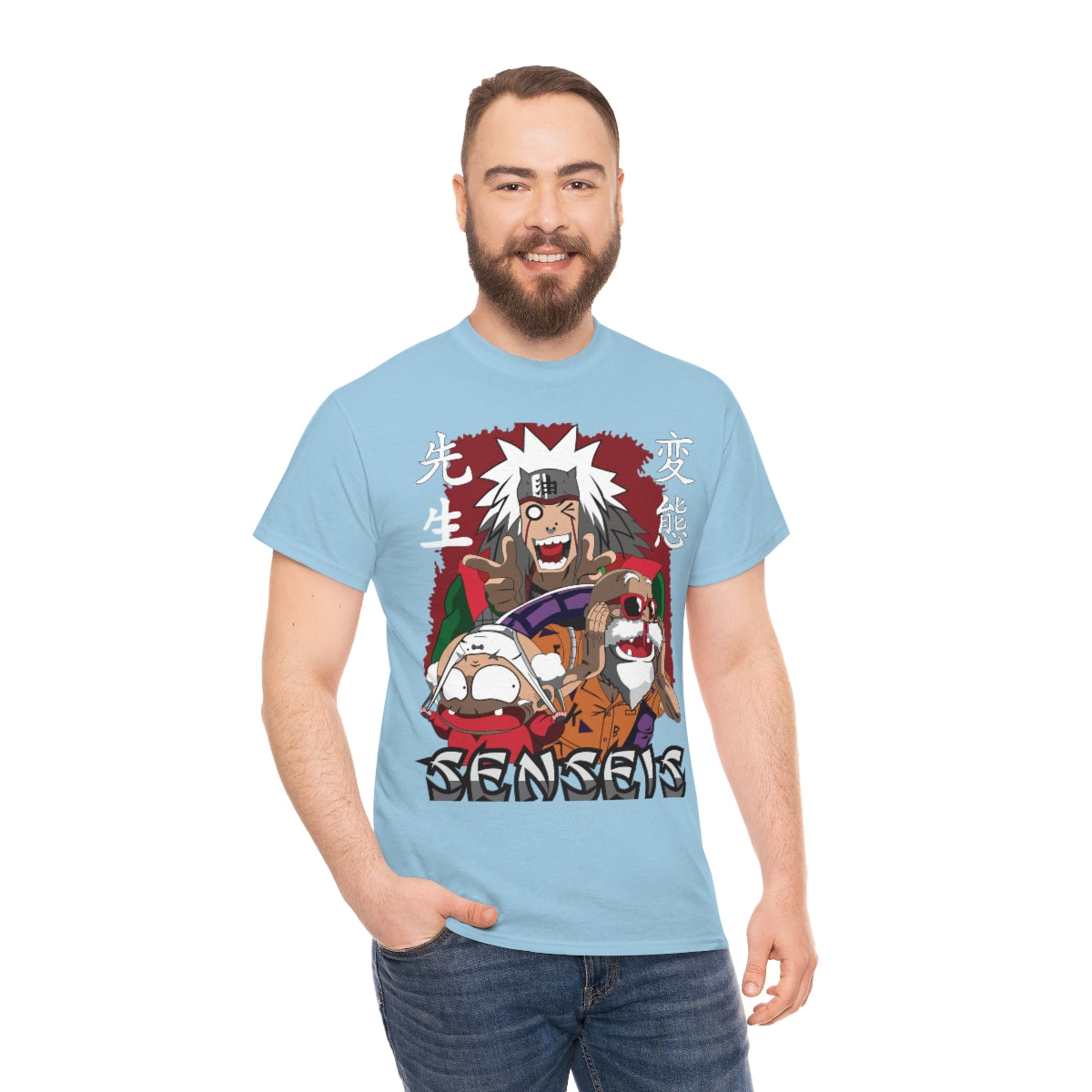 Anime perv mash up Unisex Heavy Cotton Tee