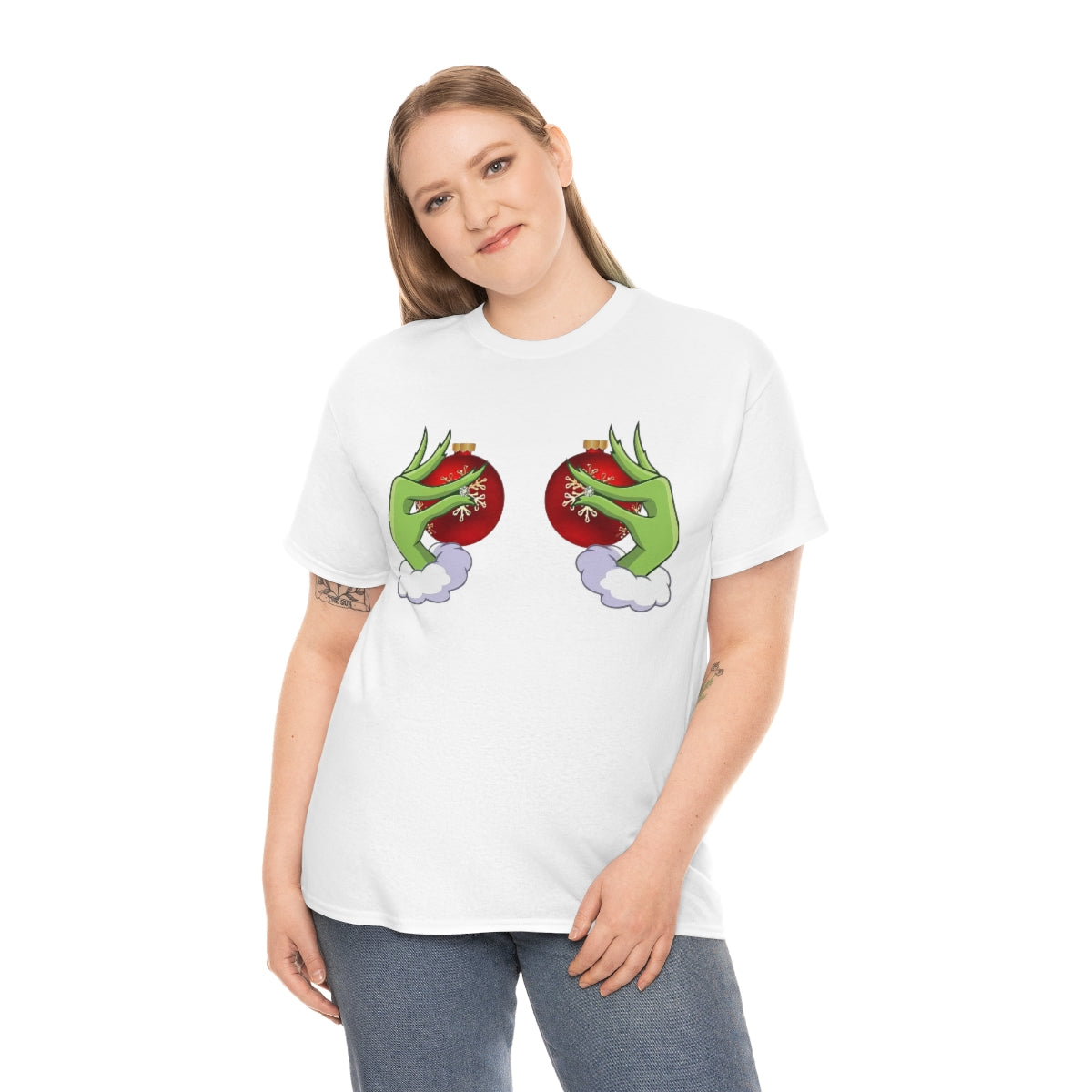 Ladys Christmas Heavy Cotton Tee