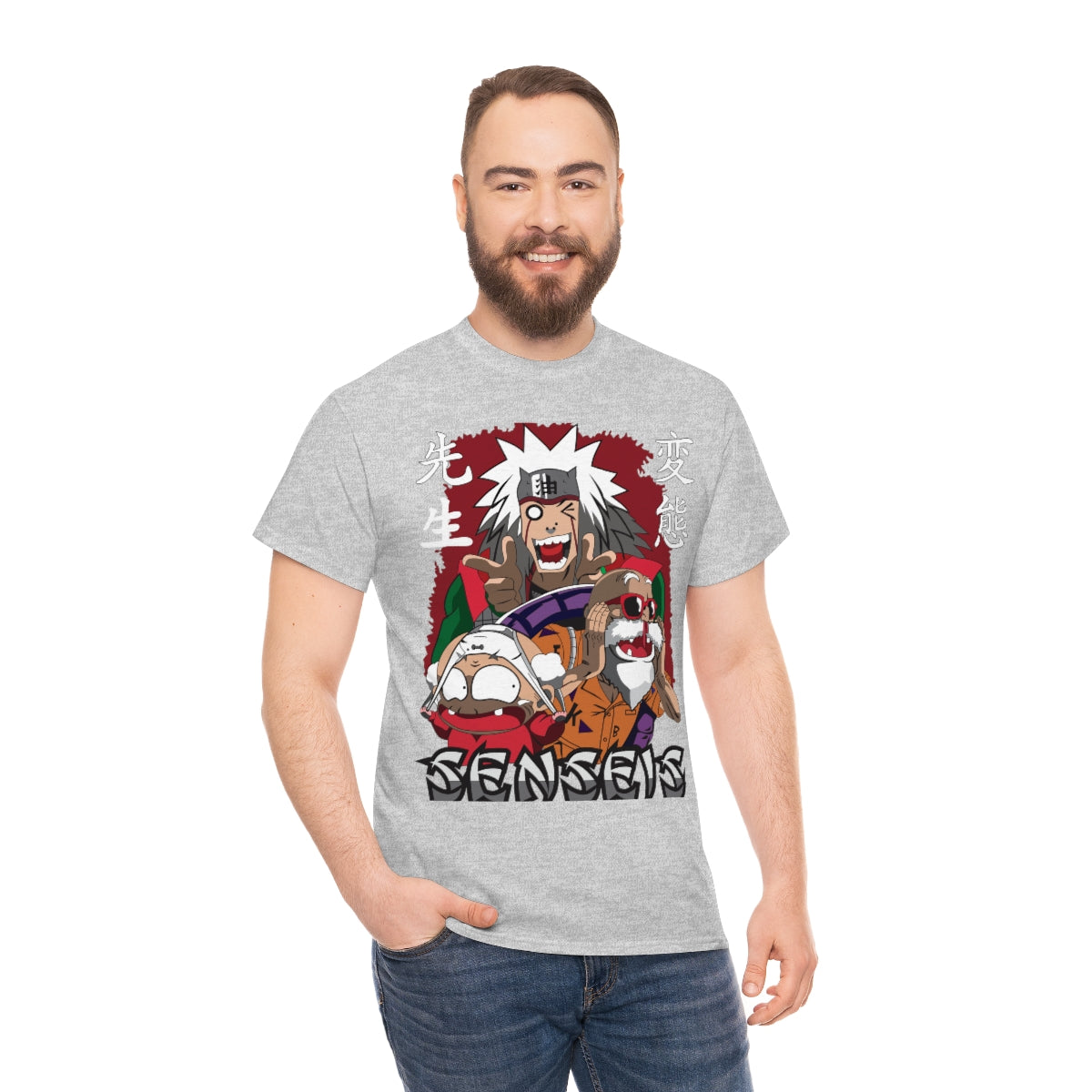 Anime perv mash up Unisex Heavy Cotton Tee