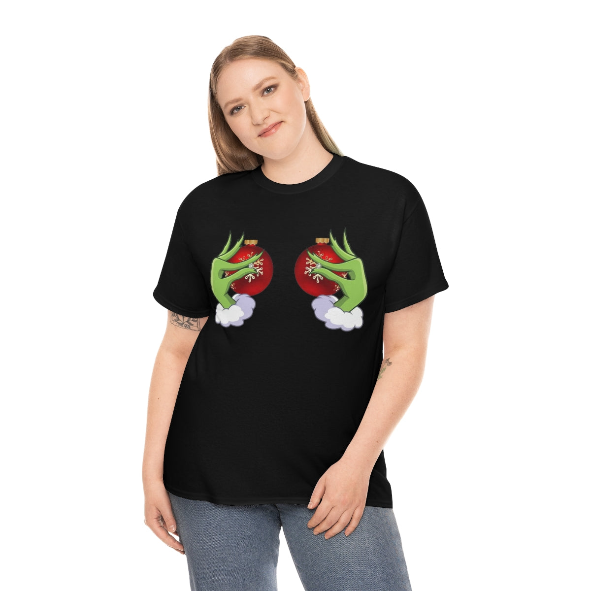 Ladys Christmas Heavy Cotton Tee