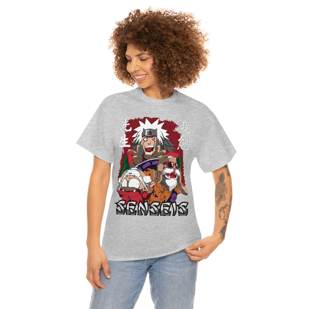 Anime perv mash up Unisex Heavy Cotton Tee